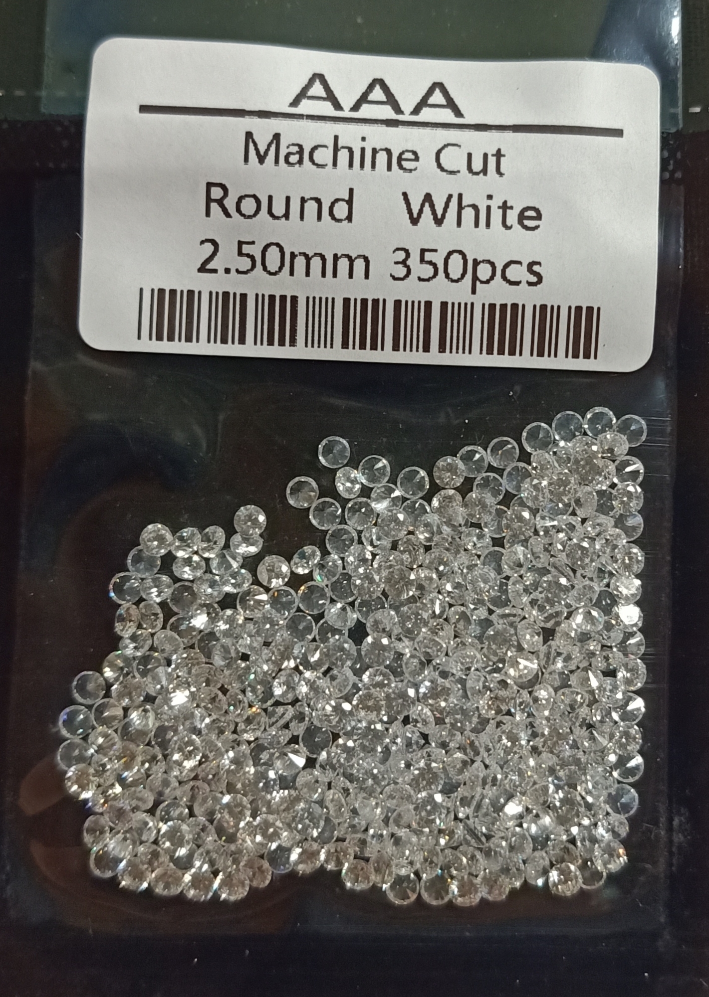 CZ 2,5mm White CZ A3 (350 pcs)