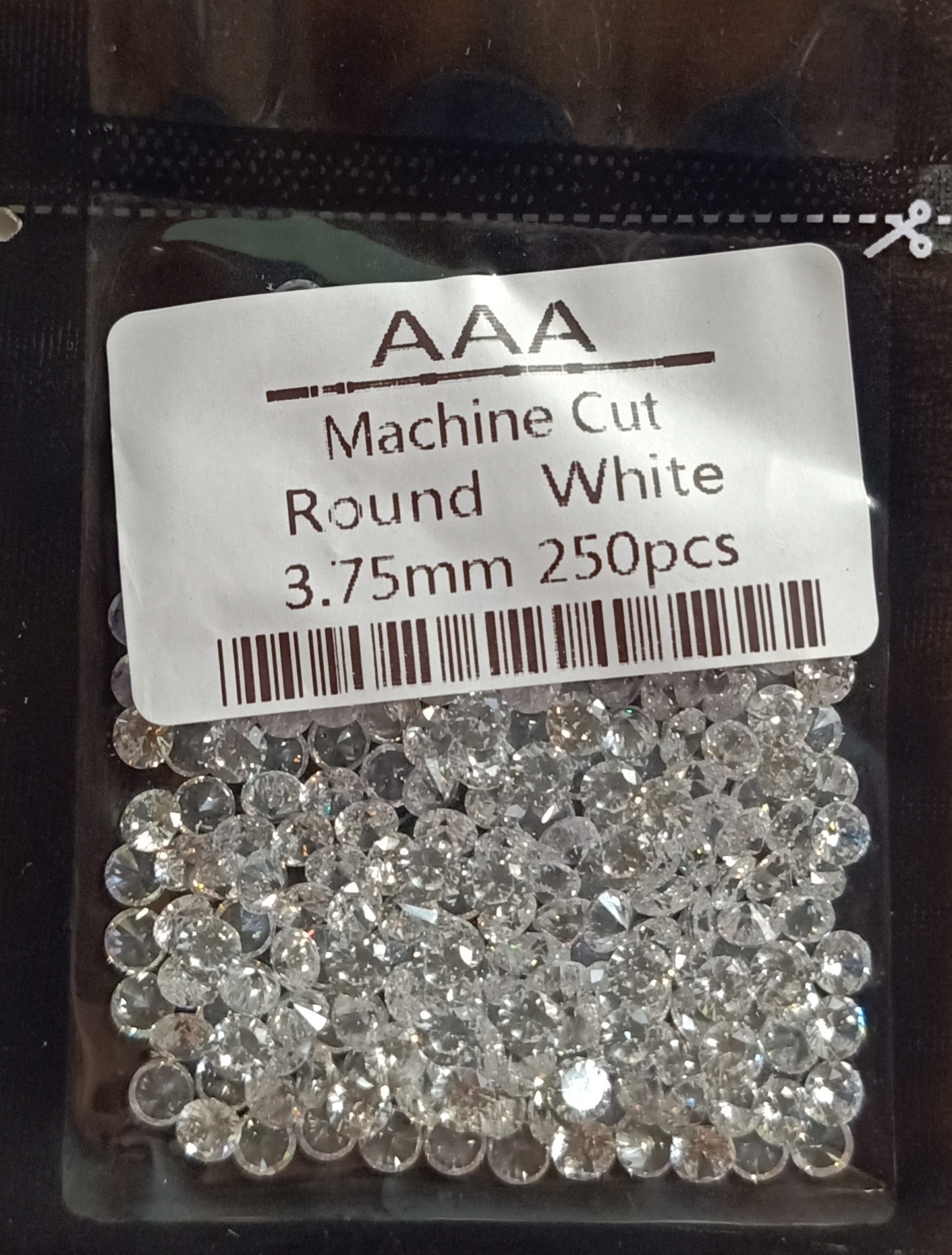 CZ 3,75mm White CZ A3 (250 pcs)