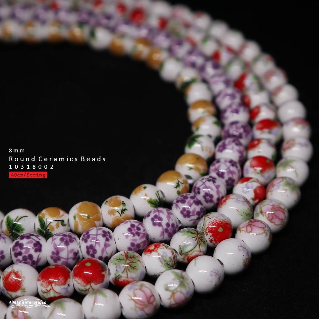 Round Ceramics Beads