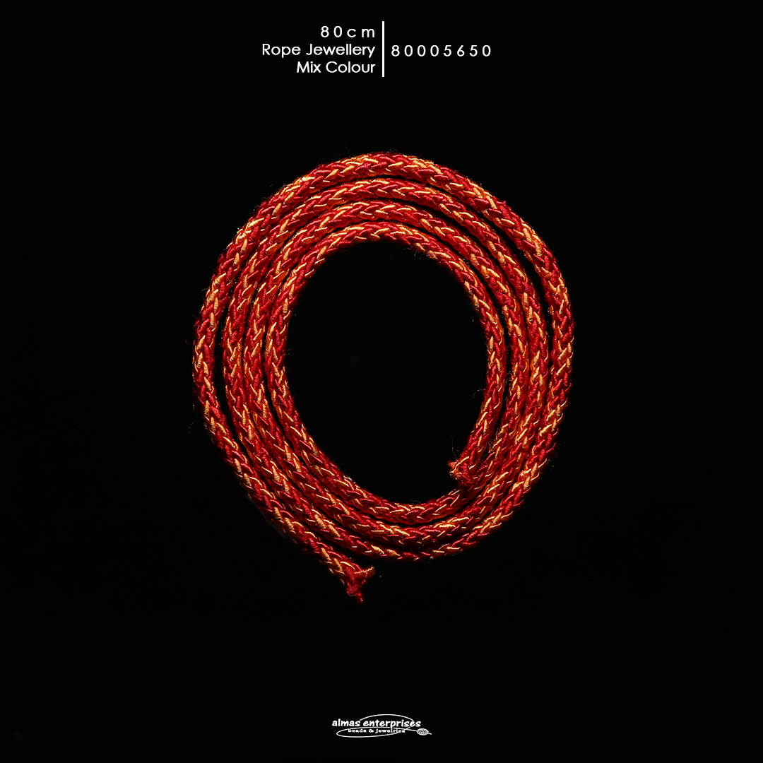 80cm Mix Col Jewellery Rope