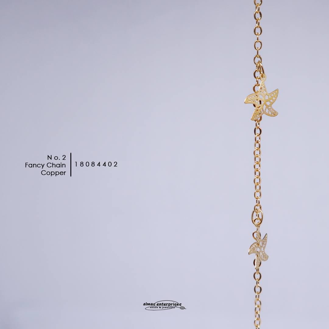 No.2 Copper Fancy Chain/m