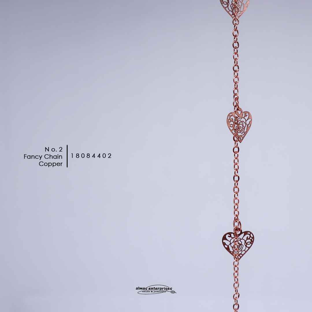No.2 Copper Fancy Chain/m