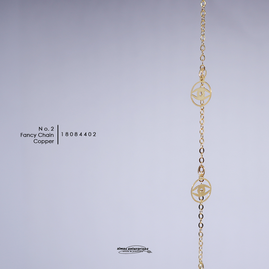 No.2 Copper Fancy Chain/m