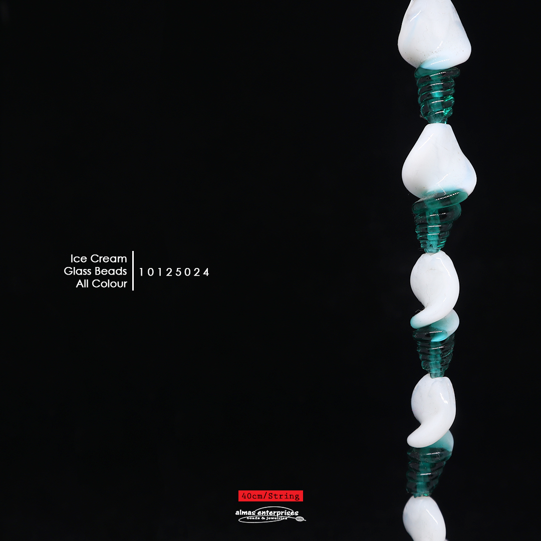 Ice Cream All Col Glass Beads