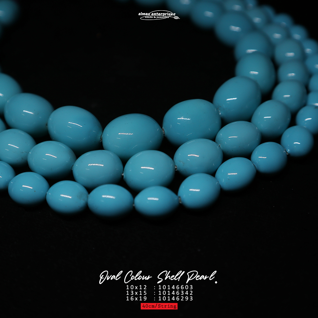 Oval 16x19 Col Shell Pearl