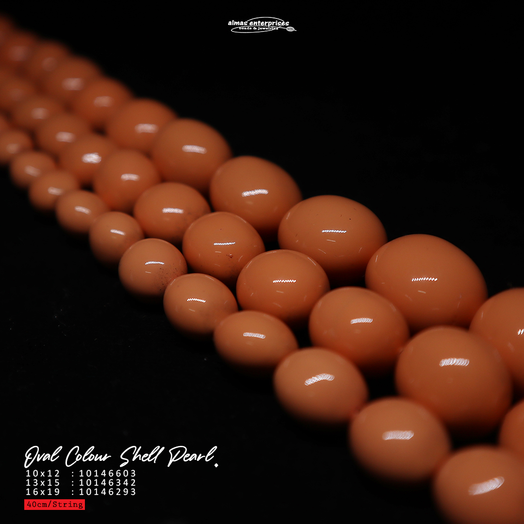 Oval 10x12 Col Shell Pearl