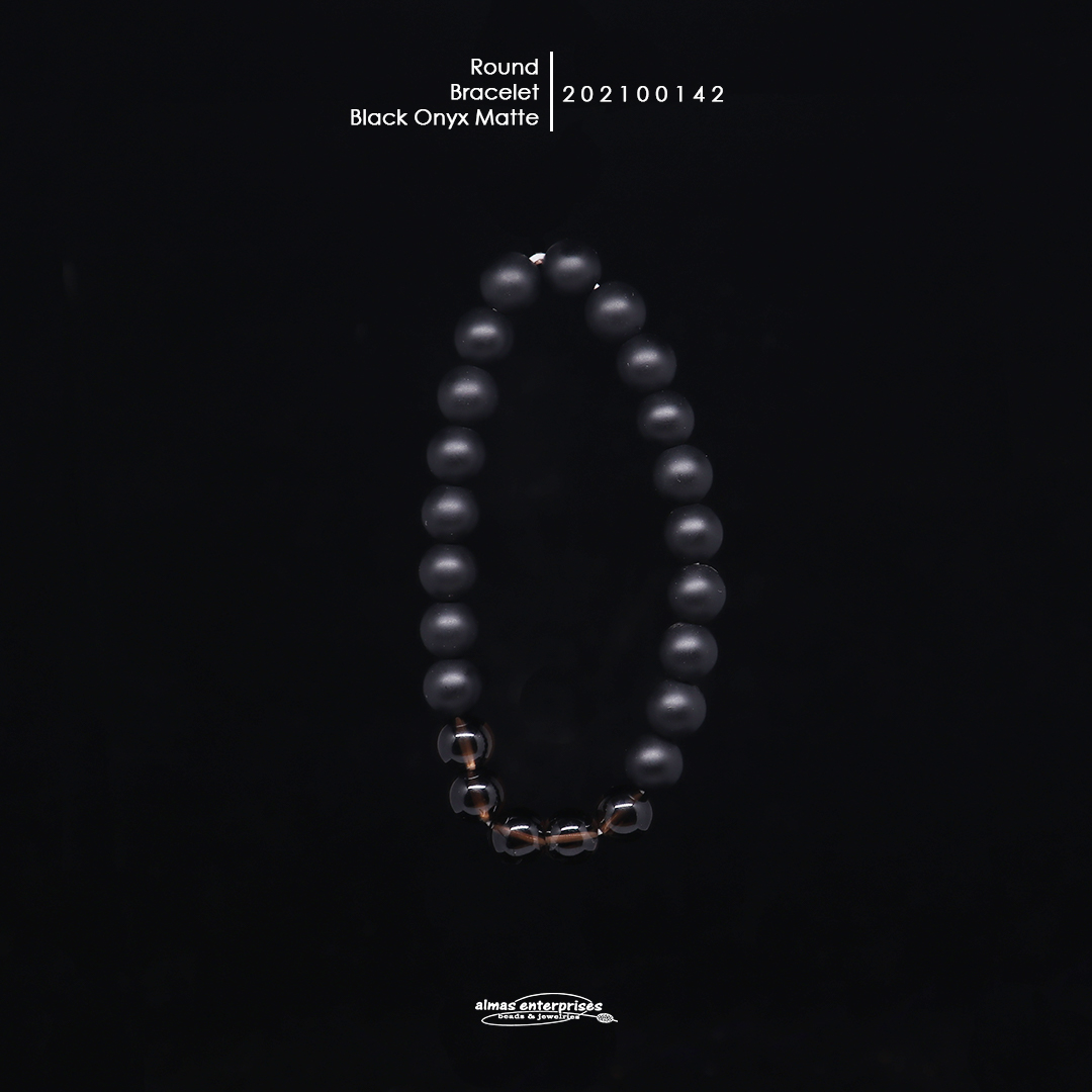 Bracelet Rd Matte Black Onyx