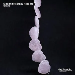 Sidedrill Heart 28 Rose Qz