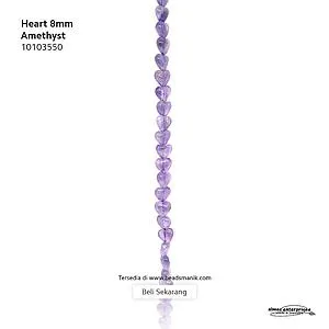 [10103550] Heart 8mm Amethyst