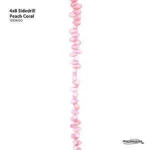 4x8 Sidedrill Peach Coral