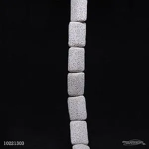1207 20x28 White Lava Beads