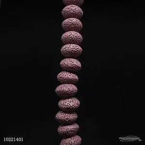 010 10x15 Pink Lava Beads