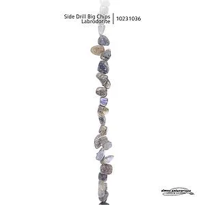 [10231036] Side Drill Big Chips Labradorite