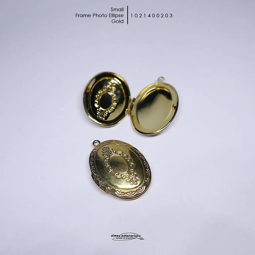 [1021400203] Ellipse Small Frame Photo/2 (Gold)
