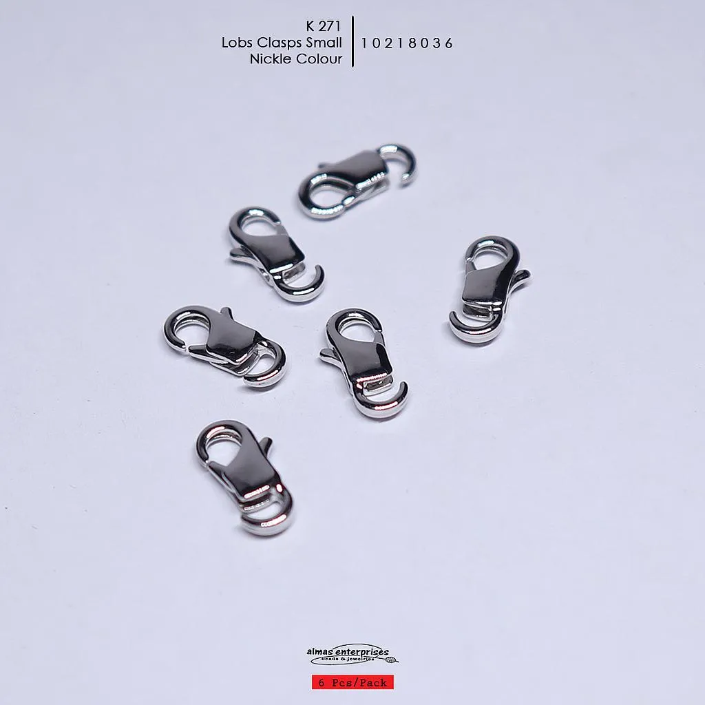 K271 Small Open Lobs Clasps/6