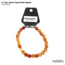 H. Faceted Round D.Red Agate
