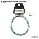 H. Faceted Round D.Green White Agate