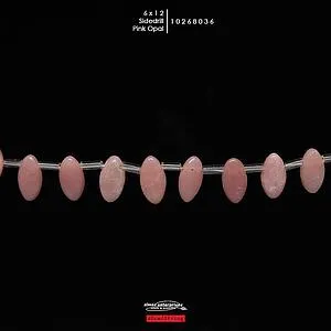 Side Drill 6x12 Pink Opal