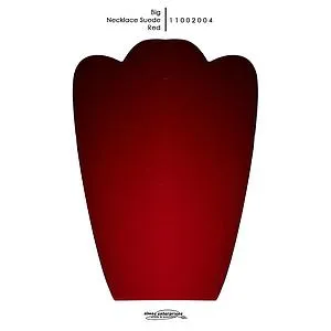 Red Big Neklace Suede