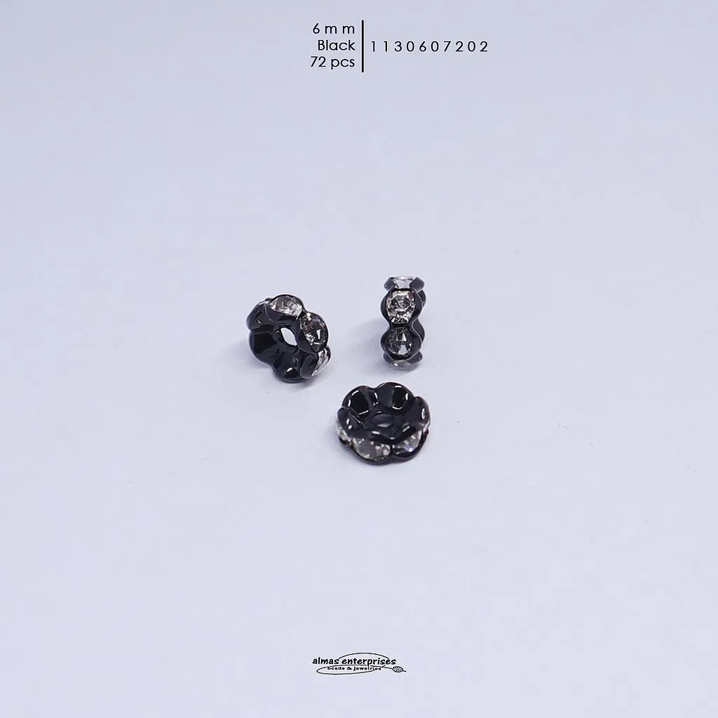 [1130607202] RONDELS 6MM BLACK