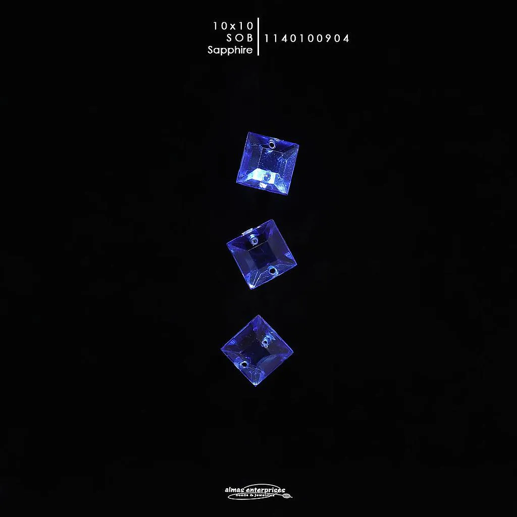 Sq 10x10 Sapphire SOB/24