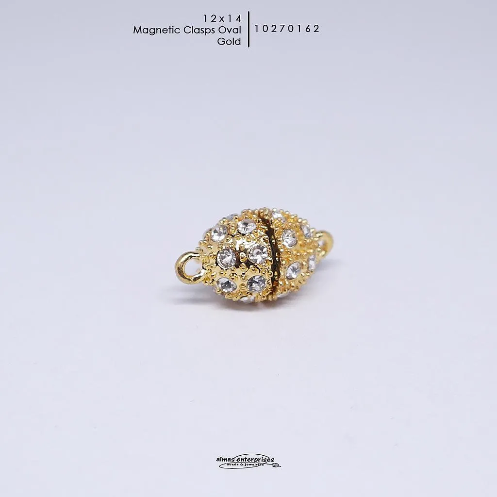 [10270162] 12x14 Oval Magnetic Clasps (Gold)
