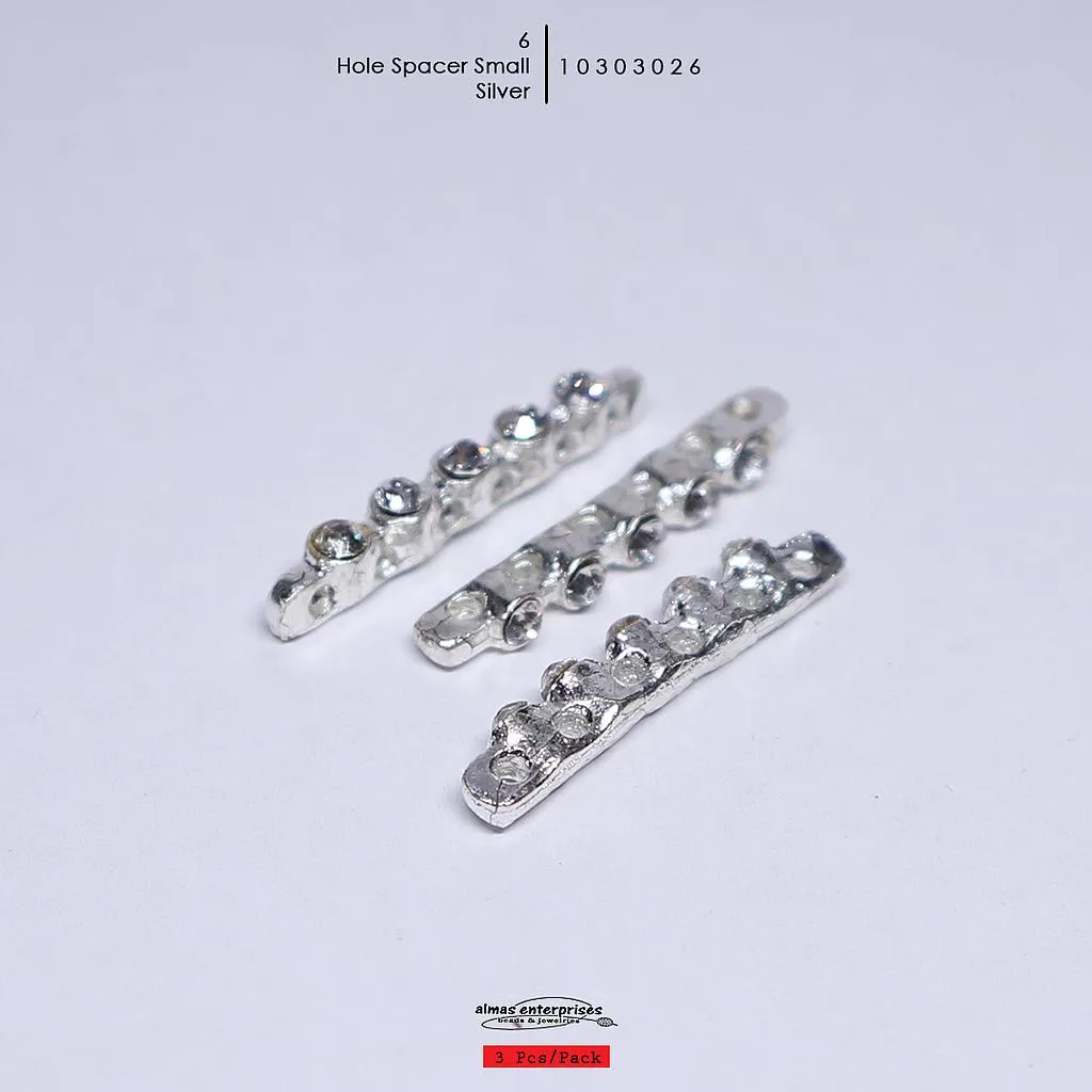 [10303027] Small 6 Hole Spacer/3 (Gold)