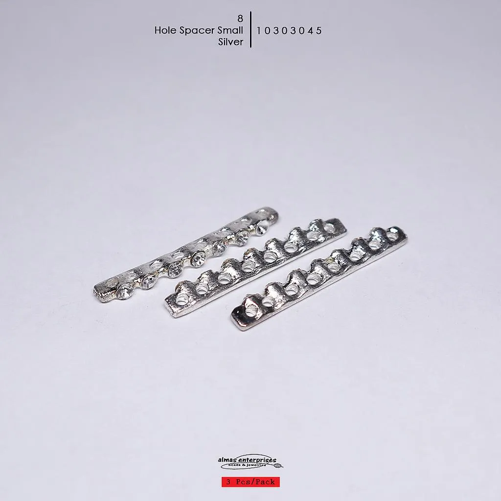[10303046] Small 8 Hole Spacer/3 (Gold)