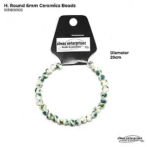 H. Round Ceramics Beads