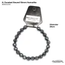 H. Faceted Round Hematite