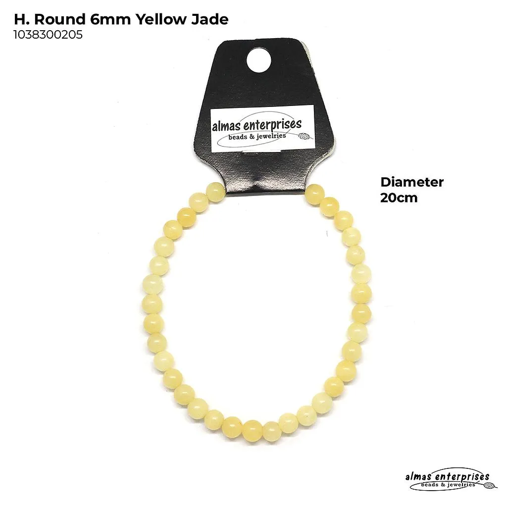 H. Round Yellow Jade