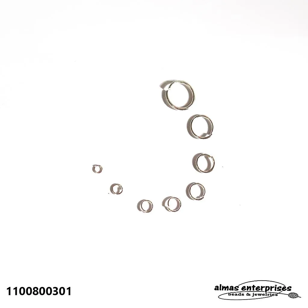 Silver NF Rd Jump Rings/gross