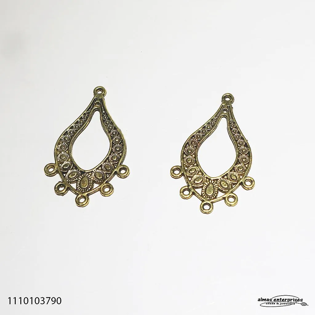 [1110103790] 3790 Earring Frame/3pair (AntiqGold)