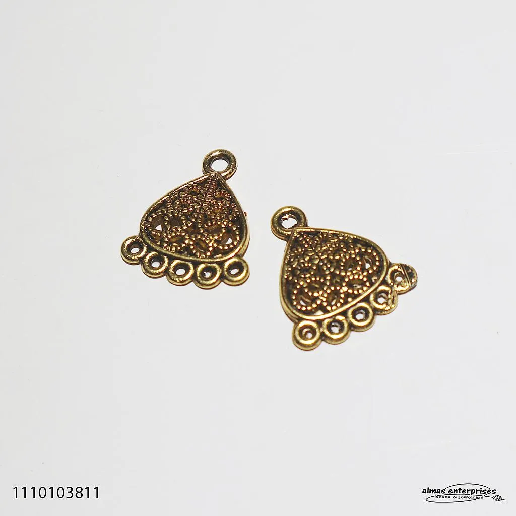 [1110103811] 3811 Earring Frame/6pair (AntiqGold)