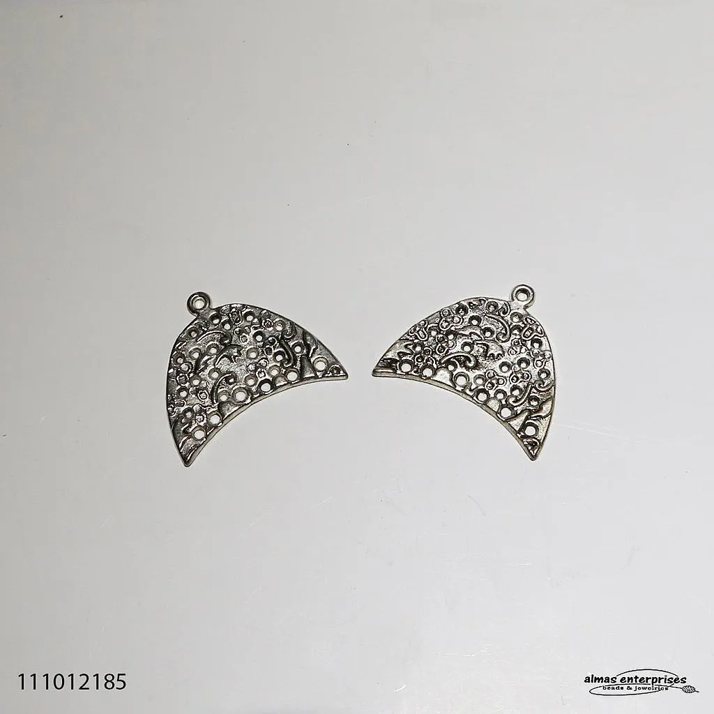 [111012185] 2185 Earring Frame/3pair (AntiqSilver)