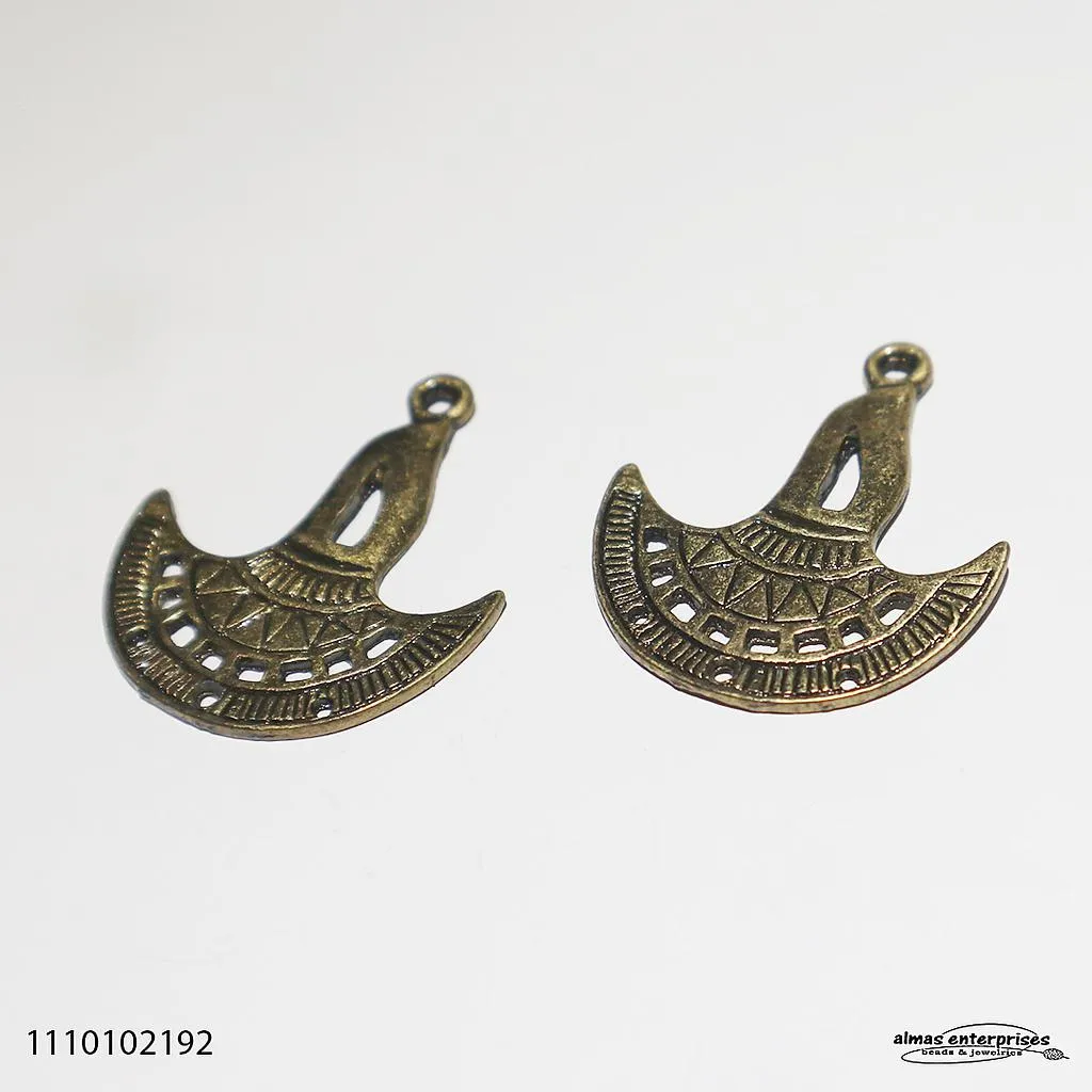 [111012192] 2192 Earring Frame/3pair (AntiqSilver)