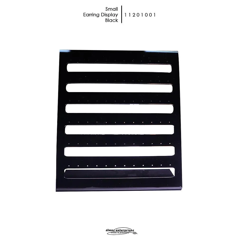 Black Earring Display