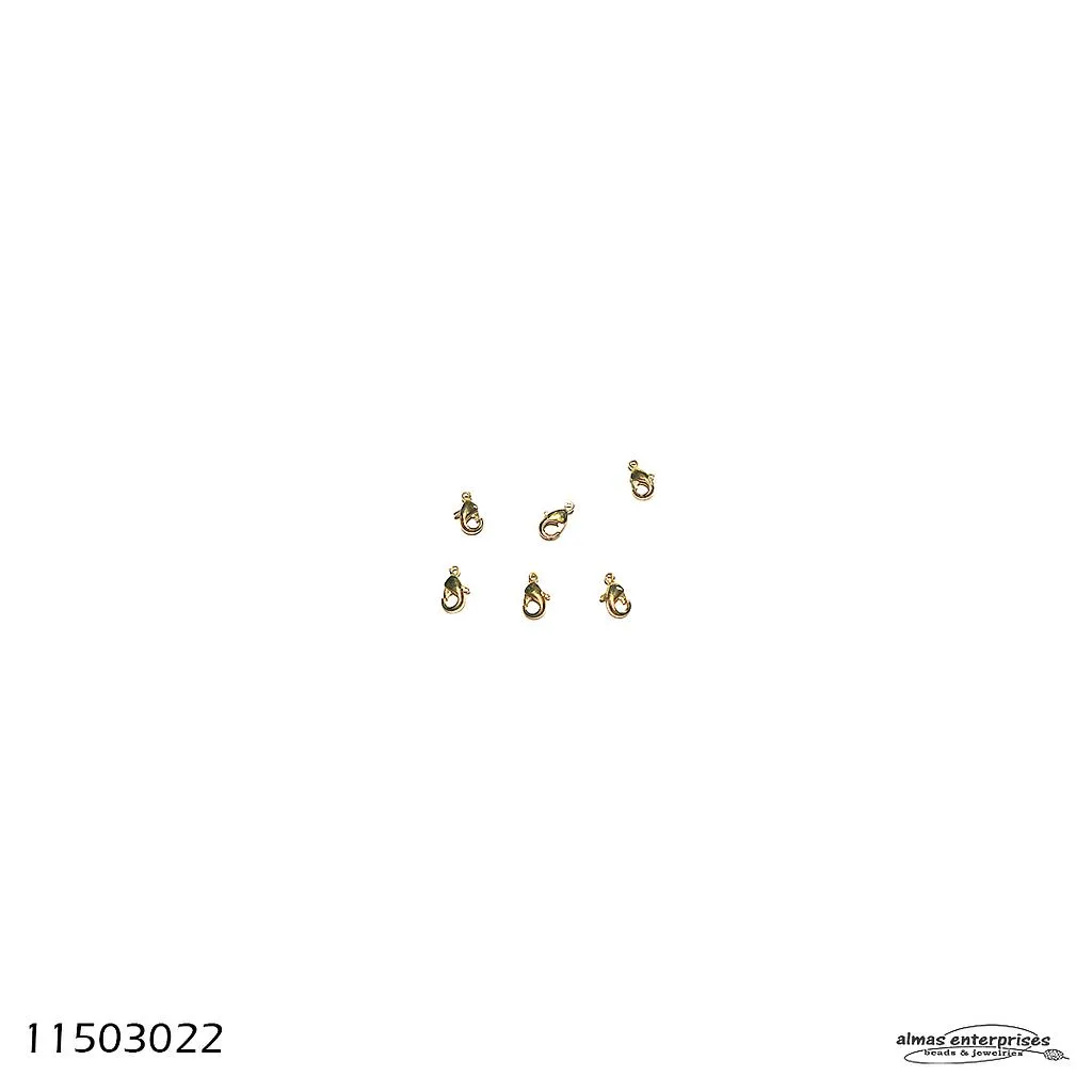 [11503022] Cop. 5x10 Lobster Clasps/24 (Gold)