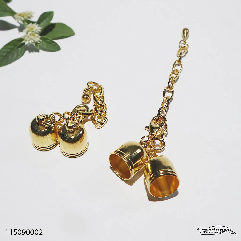 [115090002] Bell Clasps/3pair (Gold)