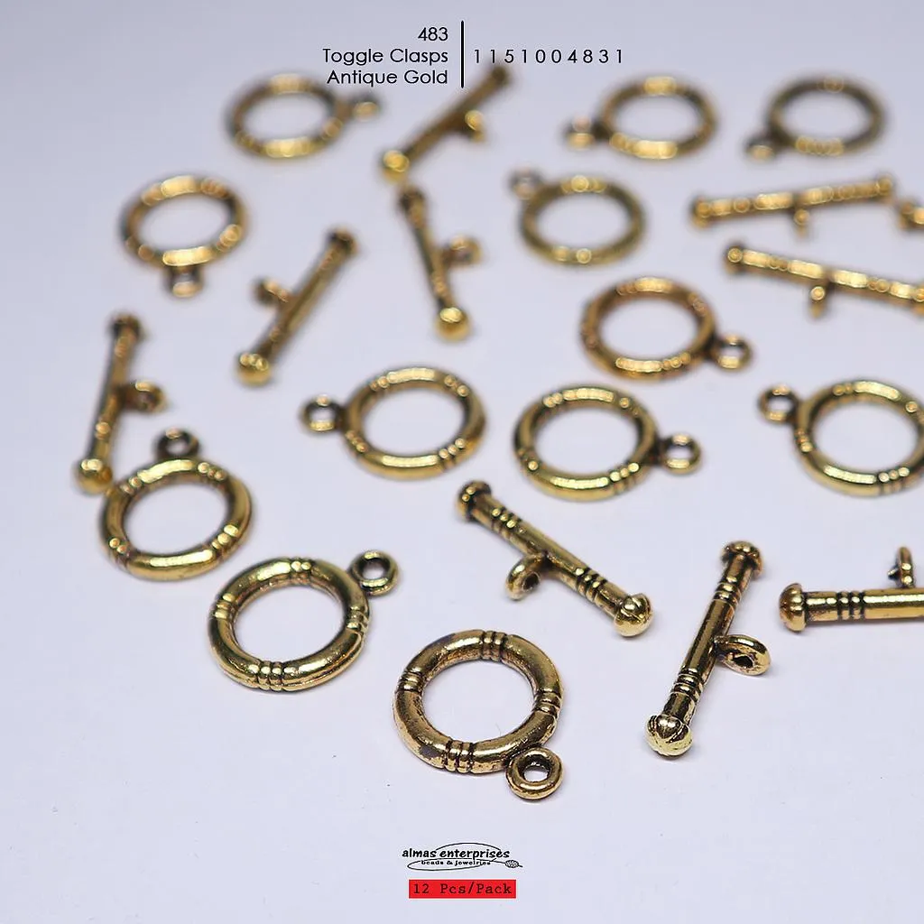 [1151004831] 483 Toggle Clasps/12pair