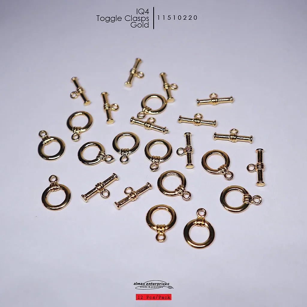 [11510220] IQ4 Toggle Clasps/12 (Gold)