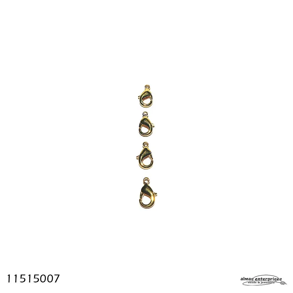 [11515007] Cop. 9x18 Lobster Clasps/12 (Gold)