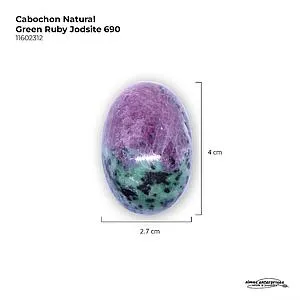 [11602312] Cab Nat.Green Ruby Zoisite 690