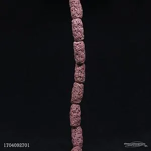 008 11x20 Pink Lava Beads