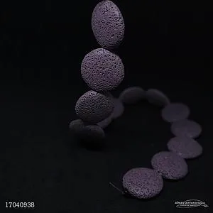 1201 27mm Purple Lava Beads
