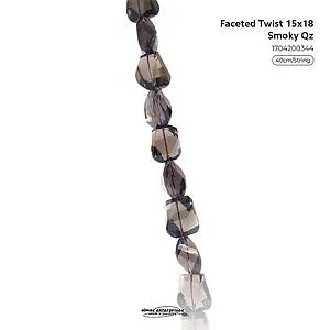 Fac Twist 15x18 Smoky Qz