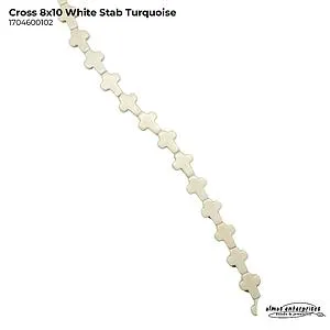 Cross 8x10 White Stab Turq