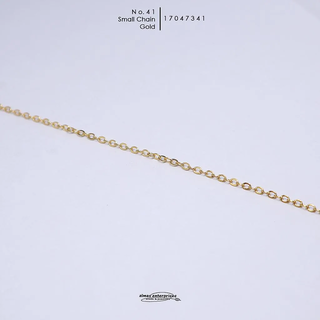 No.41 Gold Small Chain/m