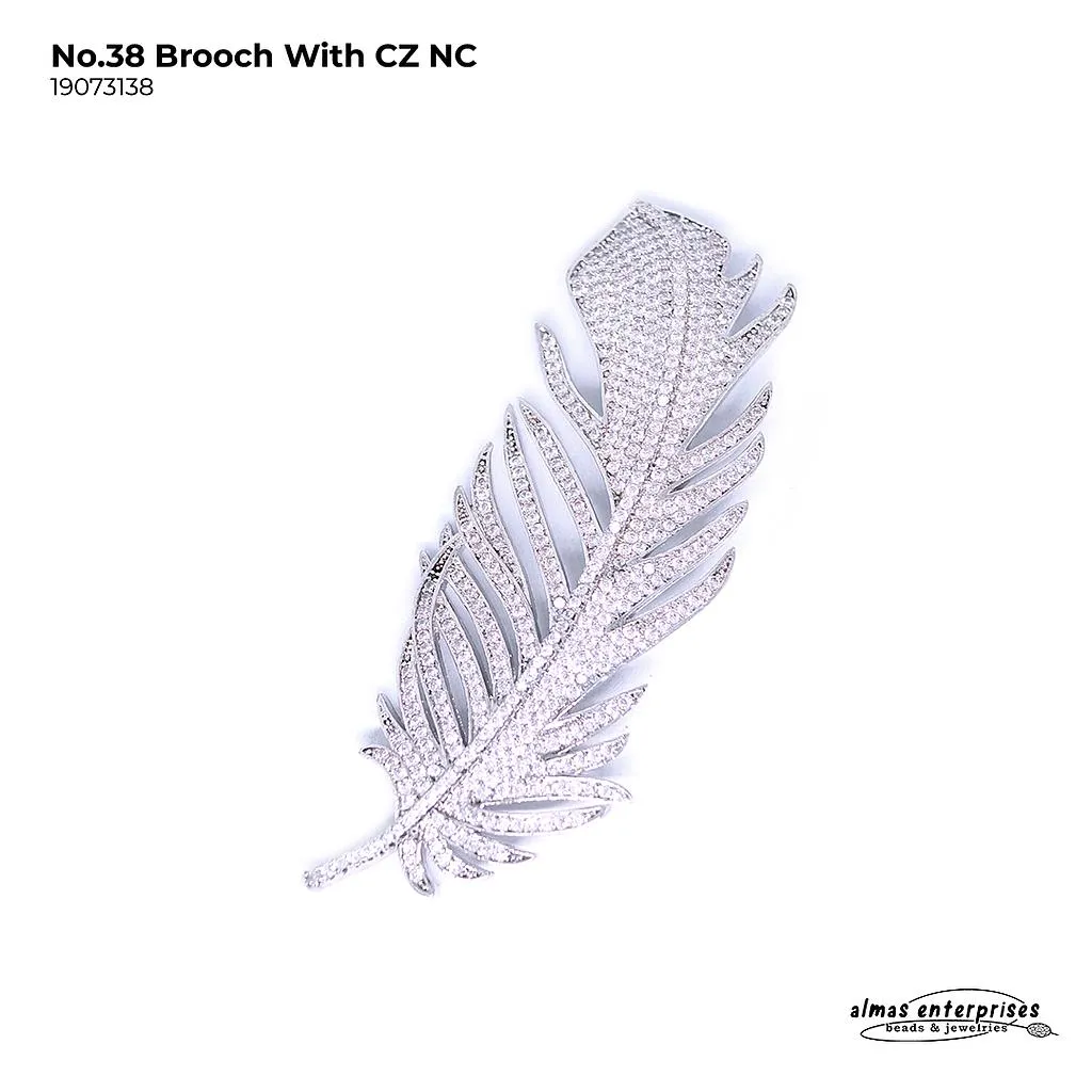 No.38 Brooch With CZ NC