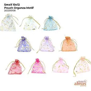 Small 10x12 Pouch Org Motif/dz